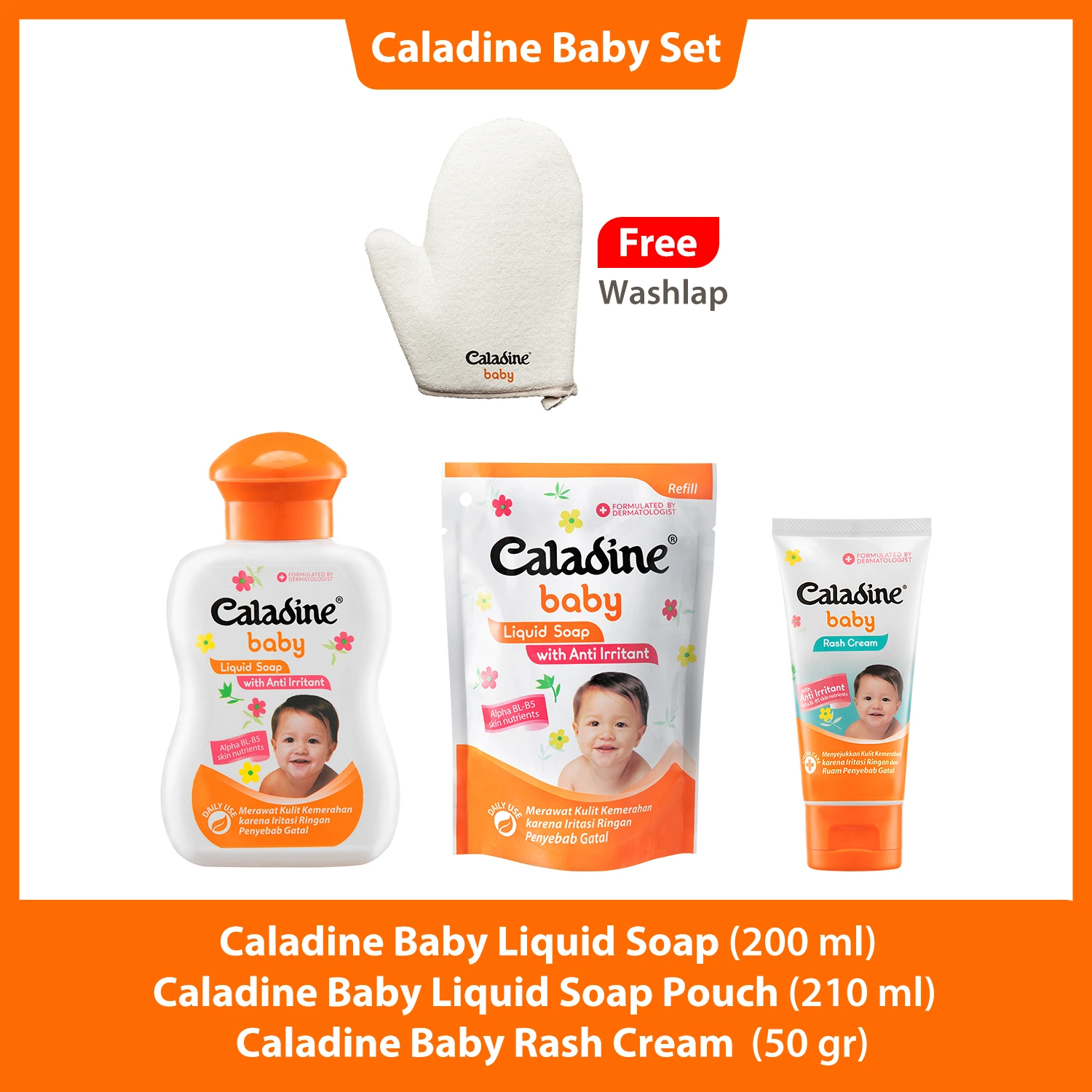 Caladine Paket Caladine Baby Set Liquid Soap 0