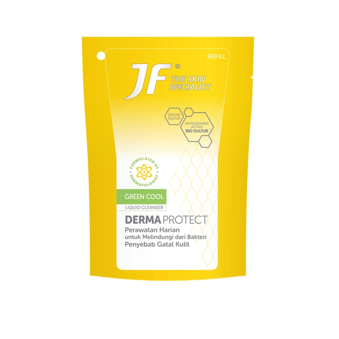 Jf Derma Protect Green Cool Cleanser Liquid 200 Ml Pouch 0